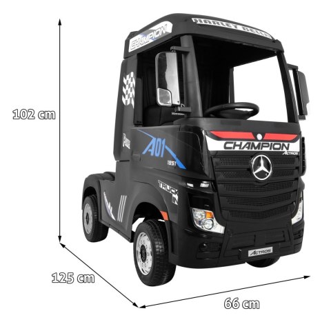 Pojazd Mercedes Benz Actros Czarny Pojazd Mercedes Benz Actros Czarny