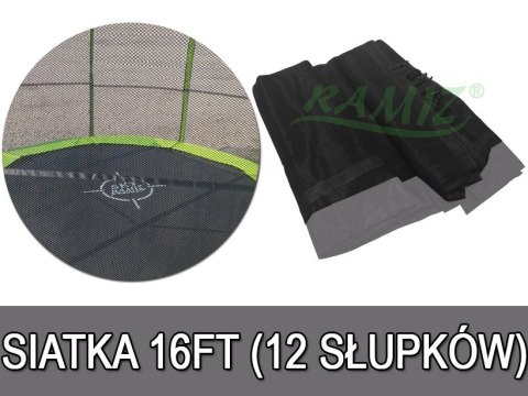 Siatka do Trampoliny 16FT Szary