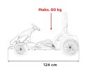 Gokart Fast 3 Drift na akumulator dla dzieci Czerwony + Funkcja driftu + Silniki 2x150W + Radio LED + Pasy