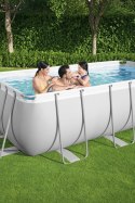 Basen stelażowy Power Steel 404x201x100 Szary 13x6FT BESTWAY 6w1 + Pompa + Drabinka