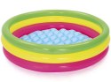 Bestway tęczowy basen dmuchany brodzik basenik 102cm miękkie dno 51104