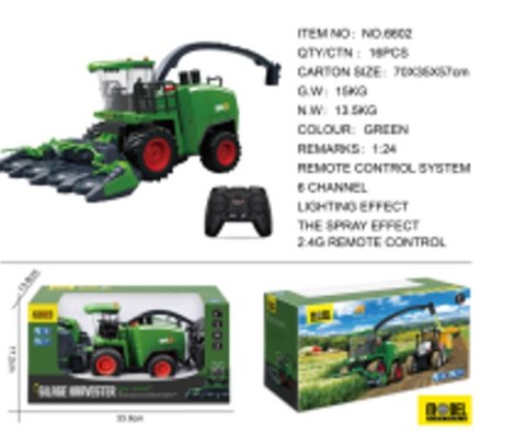 Kombajn R/C 1:24 Zielony