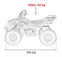Pojazd Quad Spalinowy 49CC SIRIUS Czarny