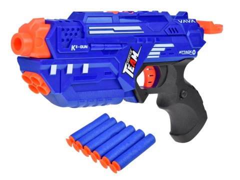 Pistolet Shotgun 2w1 + Naboje piankowe żelowe Tarcza Okulary Puszki ZA5564 Pistolet Shotgun 2w1 + Naboje piankowe żelowe Tarcza Okulary Puszki ZA5564