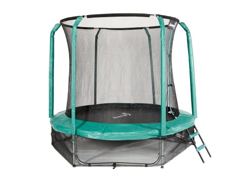Trampolina Ogrodowa Jumpi 252cm/8FT Maxy Comfort Zielona Z Wewnętrzną Siatką Trampolina Ogrodowa Jumpi 252cm/8FT Maxy Comfort Zielona Z Wewnętrzną Siatką