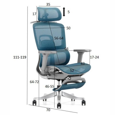 Fotel ergonomiczny ANGEL biurowy obrotowy Homer Fotel ergonomiczny ANGEL biurowy obrotowy Homer