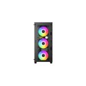 Deepcool | CC560 (z 4 wentylatorami ARGB) | Okno boczne | Czarny | Mid-Tower | Zasilacz w zestawie Nie | ATX PS2