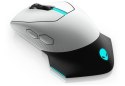Dell | Alienware | Bezprzewodowa optyczna przewodowa | AW610M | Mysz dla graczy | Lunar Light | 2 lata