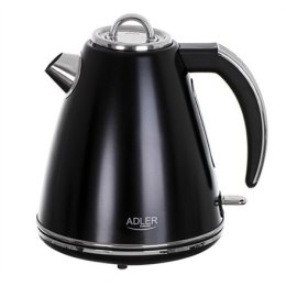Adler | Czajnik | AD 1343b | Elektryczny | 2200 W | 1,5 L | Stal nierdzewna | Podstawa obrotowa 360° | Czarny