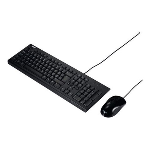 Asus U2000 | Keyboard and Mouse Set | Wired | US | Black Asus U2000 | Keyboard and Mouse Set | Wired | US | Black