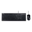 Asus U2000 | Keyboard and Mouse Set | Wired | US | Black Asus U2000 | Keyboard and Mouse Set | Wired | US | Black