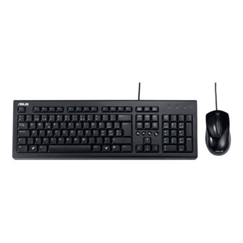 Asus U2000 | Keyboard and Mouse Set | Wired | US | Black Asus U2000 | Keyboard and Mouse Set | Wired | US | Black