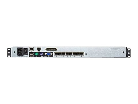 Aten KL1508AIM-AXA-AG 1-Local/Remote Share Access 8-Port Cat 5 Dual Rail 17" LCD KVM over IP Switch with Daisy-Chain Port | Aten