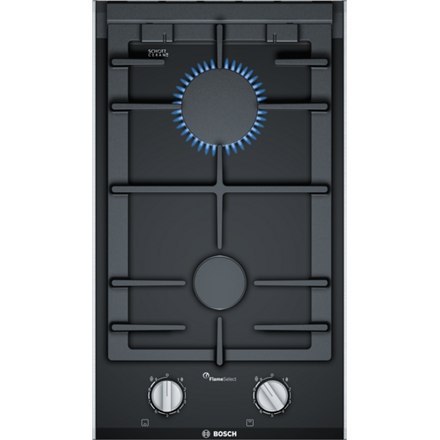 Bosch | PRB3A6B70 Serie 8 | Płyta | Gaz na szkle | Liczba palników/stref gotowania 2 | Pokrętła | Czarny