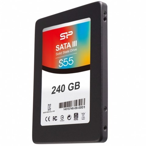 Dysk SSD Silicon Power Slim S55 240 GB SATA 550 MB/s odczyt 450 MB/s z gwarancją 36 miesięcy Dysk SSD Silicon Power Slim S55 240 GB SATA 550 MB/s odczyt 450 MB/s z gwarancją 36 miesięcy