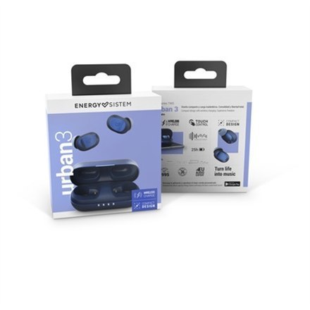 Energy Sistem | Urban 3 | True Wireless Earphones | Wireless | In-ear | Microphone | Wireless | Indigo