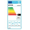 Gorenje | Okap | BHI681EB | Klasa efektywności energetycznej D | Okap | Szerokość 58 cm | 370 m³/h | Sterowanie mechaniczne | Cz