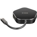 Koncentrator USB-C D-Link | 4 w 1 z HDMI i zasilaniem Power Delivery | DUB-M420 | Hub USB | Gwarancja na 24 miesiące | USB Type-