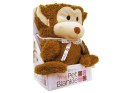 Miękki kocyk - przytulanka 2w1 MAŁPKA w kolorze mokka mouse ZA0724