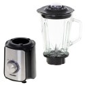Mesko | Blender | MS 4080 | Tabletop | 600 W | Materiał słoika Szkło | Pojemność słoika 1,5 L | Kruszenie lodu | Czarny/Srebrny