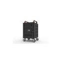 PORT CONNECT | Szafka ładująca 20 tabletów + 1 notebook | 1 wysuwany stojak na notebook 17''; Ochrona przed przepięciami; 3-punk