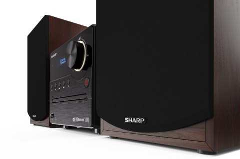 Sharp | Mikrosystem Hi-Fi | XL-B517D(BR) | Port USB | Wejście AUX | Bluetooth | Odtwarzacz CD | Brązowy | Radio FM | Połączenie Sharp | Mikrosystem Hi-Fi | XL-B517D(BR) | Port USB | Wejście AUX | Bluetooth | Odtwarzacz CD | Brązowy | Radio FM | Połączenie