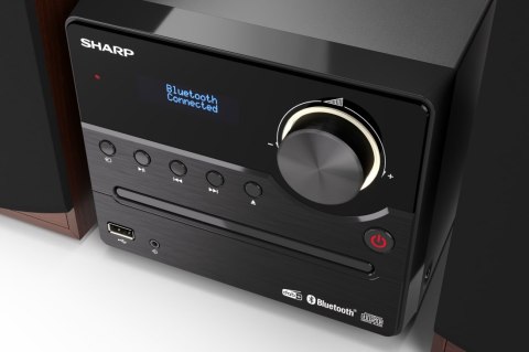 Sharp | Mikrosystem Hi-Fi | XL-B517D(BR) | Port USB | Wejście AUX | Bluetooth | Odtwarzacz CD | Brązowy | Radio FM | Połączenie Sharp | Mikrosystem Hi-Fi | XL-B517D(BR) | Port USB | Wejście AUX | Bluetooth | Odtwarzacz CD | Brązowy | Radio FM | Połączenie