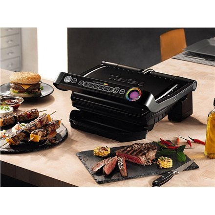 TEFAL | GC714834 OptiGrill | Zestaw wymiennych płyt | Platnik | N/A W | Czarny