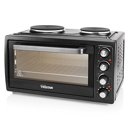 Tristar | Zintegrowany zegar | Mini piekarnik elektryczny | OV-1443 | 38 L | Blat | 3100 W | Czarny