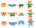 DREWNIANA UKŁADANKA PUZZLE UBIERANKA EMOCJE MINY RODZINA MISIÓW 47 EL.