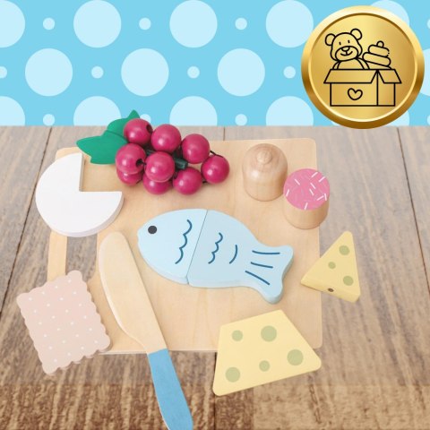 Drewniany Duży Zestaw Do Krojenia dla Dzieci Zabawka Edukacyjna Ryba Ser Drewniany Duży Zestaw Do Krojenia dla Dzieci Zabawka Edukacyjna Ryba Ser