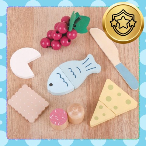 Drewniany Duży Zestaw Do Krojenia dla Dzieci Zabawka Edukacyjna Ryba Ser Drewniany Duży Zestaw Do Krojenia dla Dzieci Zabawka Edukacyjna Ryba Ser