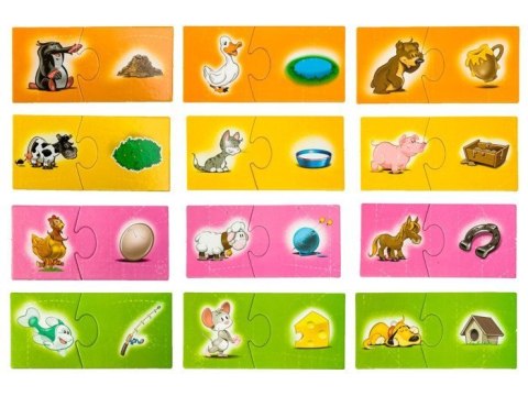 Jawa Gra edukacyjna SPINKI - ZWIERZĘTA puzzle GR0308 Jawa Gra edukacyjna SPINKI - ZWIERZĘTA puzzle GR0308