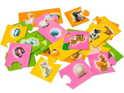 Jawa Gra edukacyjna SPINKI - ZWIERZĘTA puzzle GR0308 Jawa Gra edukacyjna SPINKI - ZWIERZĘTA puzzle GR0308