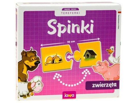 Jawa Gra edukacyjna SPINKI - ZWIERZĘTA puzzle GR0308 Jawa Gra edukacyjna SPINKI - ZWIERZĘTA puzzle GR0308
