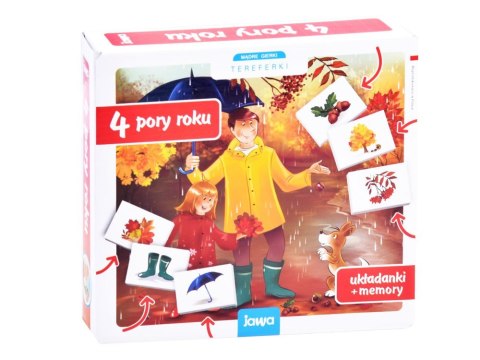 Jawa Edukacyjna gra dla przedszkolaków 4 PORY ROKU układanka memory GR0385 Jawa Edukacyjna gra dla przedszkolaków 4 PORY ROKU układanka memory GR0385