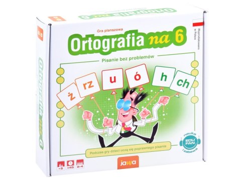 Jawa Edukacyjna gra planszowa Ortografia na 6 Nauka poprawnej pisowni GR0382
