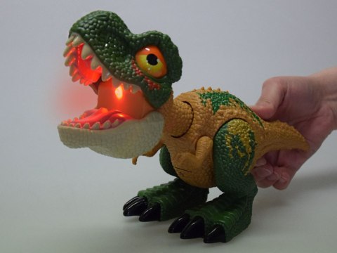 Ruchomy DINOZAUR Tyranozaur Rex Dźwięk + światło ZIELONY ZA5589 Ruchomy DINOZAUR Tyranozaur Rex Dźwięk + światło ZIELONY ZA5589
