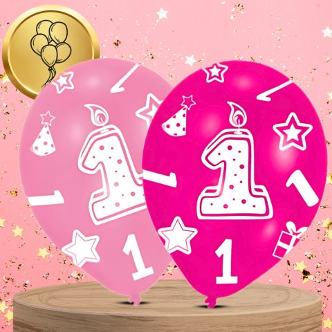 BALONY DMUCHANE LATEKSOWE RÓŻOWE 6 SZT NA URODZINY ROCZEK DEKORACJA BALONY DMUCHANE LATEKSOWE RÓŻOWE 6 SZT NA URODZINY ROCZEK DEKORACJA