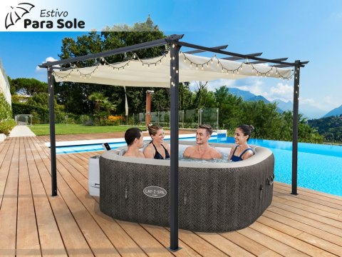 PERGOLA ogrodowa Para Sole ESTIVO 3x3x2,4m Wodoodporne zadaszenie SP0835