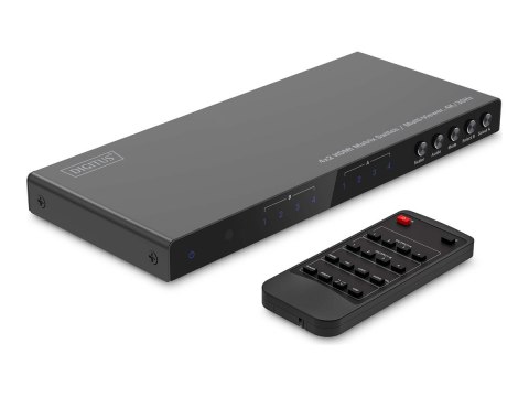 Digitus 4x2 HDMI Matrix Switch/Multi-Viewer, 4K/30Hz | DS-55345 | Black