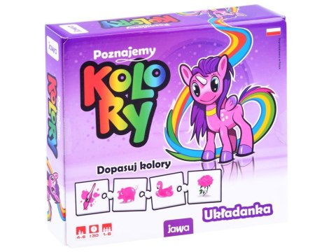 Jawa Edukacyjna gra dla przedszkolaków POZNAJEMY KOLORY układanka GR0456 Jawa Edukacyjna gra dla przedszkolaków POZNAJEMY KOLORY układanka GR0456