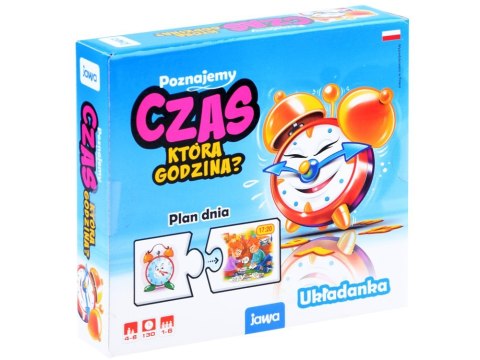 Jawa Edukacyjna gra układanka Poznajemy CZAS - która godzina? GR0455 Jawa Edukacyjna gra układanka Poznajemy CZAS - która godzina? GR0455