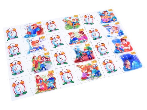 Jawa Edukacyjna gra układanka Poznajemy CZAS - która godzina? GR0455 Jawa Edukacyjna gra układanka Poznajemy CZAS - która godzina? GR0455