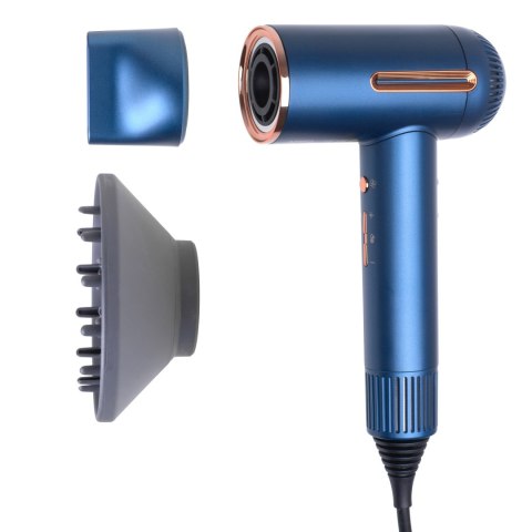 Adler Hair Dryer | AD 2271 SUPERSPEED | 1500 W | Number of temperature settings 6 | Ionic function | Diffuser nozzle | Blue