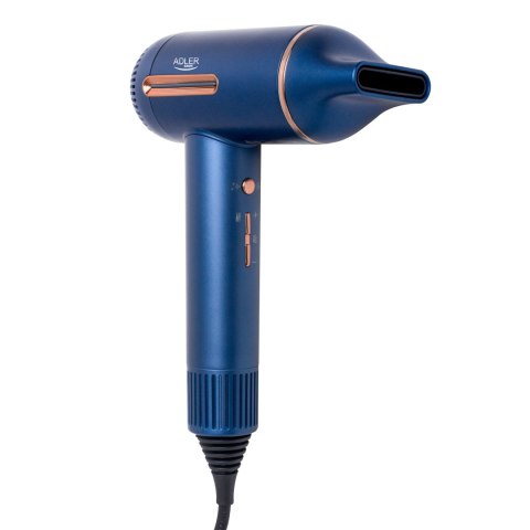 Adler Hair Dryer | AD 2271 SUPERSPEED | 1500 W | Number of temperature settings 6 | Ionic function | Diffuser nozzle | Blue