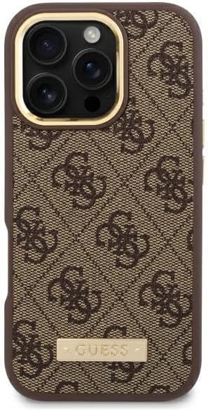 GUESS | GUHMP16LU4GPRW | Case | iPhone 16 Pro | Apple | Thermoplastic/Polyurethane | Brown