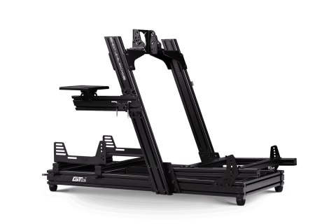 Next Level Racing | Aluminum | Racing Simulator Cockpit | GTElite Front and Side Mount Edition | Black