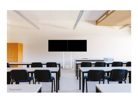 Neomounts MOVE ADM-875WH2 Screen adapter from 1 to 2 screens - 42-65" - max 40 kg/screen - VESA 100x100-800x400 - lockable (excl