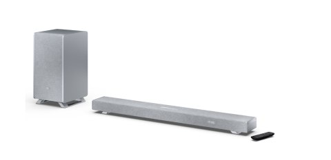 Sharp HT-SBW53121(SL) Q 3.1.2 Dolby Atmos/ DTS:X Soundbar with Wireless Subwoofer, Silver | Sharp